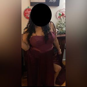 NEW David’s Bridal crepe corset bridesmaid dress charmeuse skirt GalinaSignature